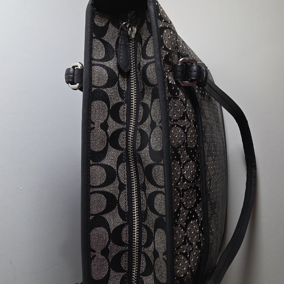 Coach Peyton Perforated PVC Zip Top Tote - Picture 3 of 10